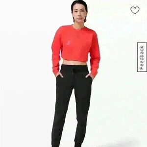 All  yours cropped crew Lululemon